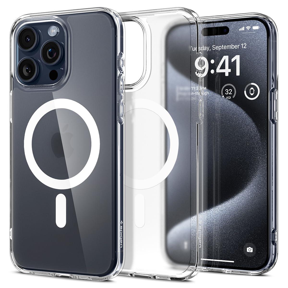 Чохол Spigen для iPhone 15 Pro - Ultra Hybrid MagSafe, Frost Clear (ACS06719)