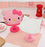 Дитяче настільне дзеркало Hello Kitty малинове, фото 3