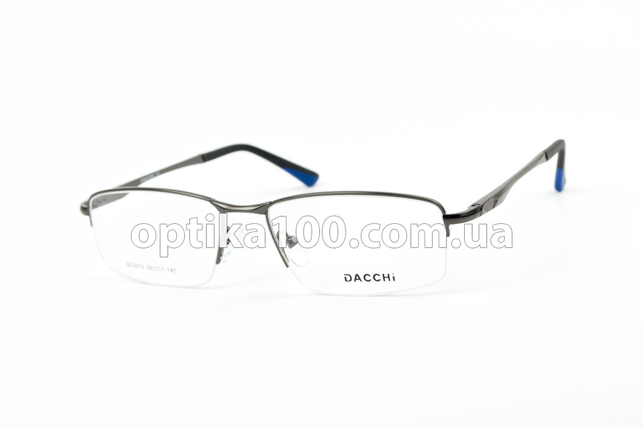 Металева оправа для окулярів для зору із дужками на флексах. На широке обличчя