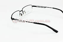 Титанова легка напівобідкова оправа для окулярів для зору. Чорна. Elegance 0914, фото 2