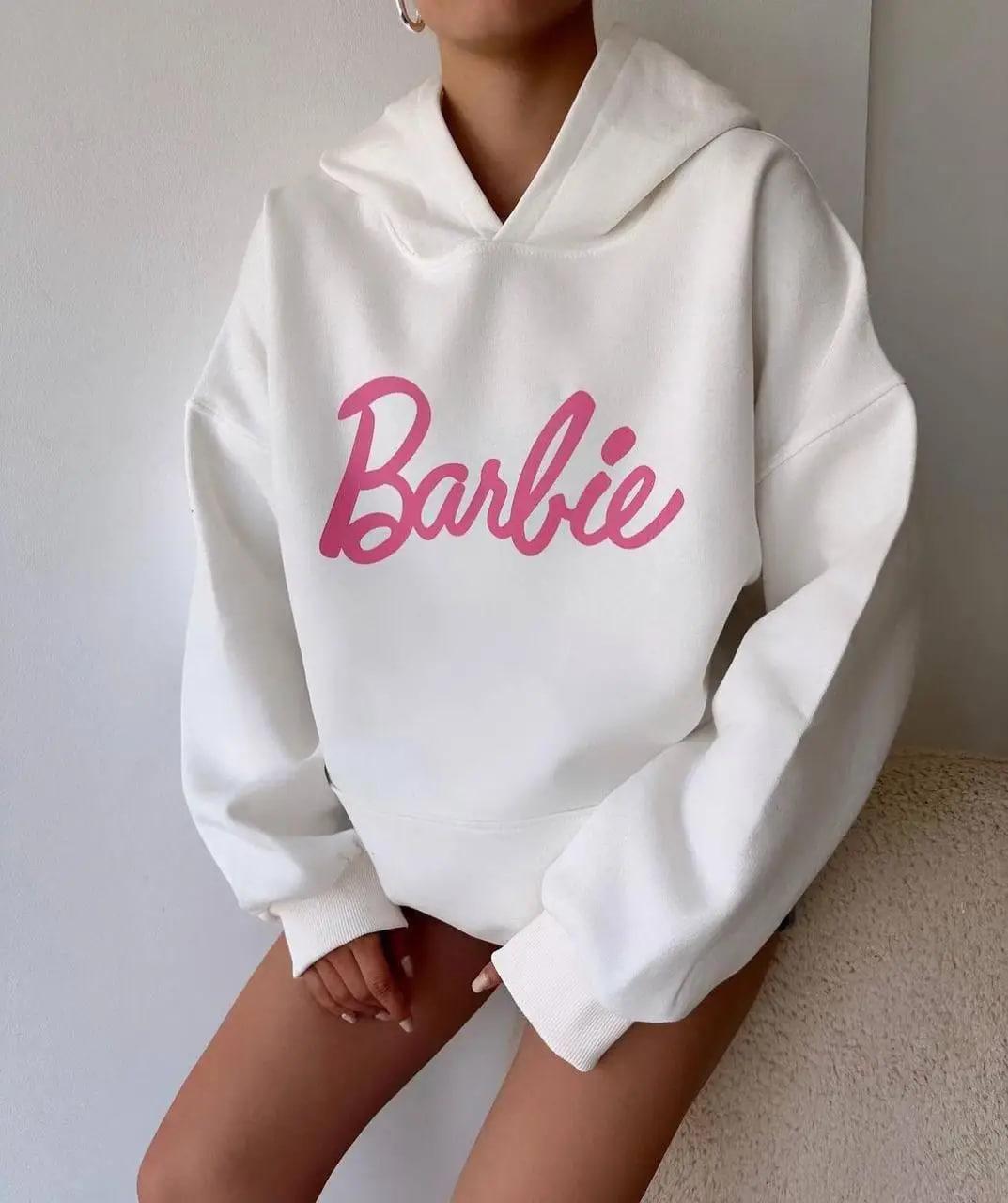 Стильне жіноче худі з принтом Барбі, Barbie, фото 1