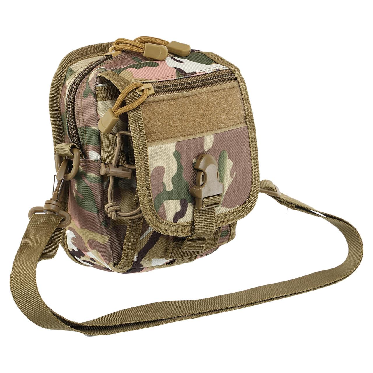Сумка тактична поясна Military Rangers ZK-9113 1.5 л мультикам / сумка тактична на плече