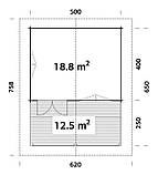 Будинок з термообробленого бруса 39 м2. від виробника Thermo Wooden House 134, фото 4