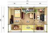 Будинок з термообробленого бруса 29,23 м2. від виробника Thermo Wooden House 136, фото 4