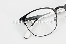Кругла металева матова оправа для окулярів для зору з полімерними дужками. Унісекс, фото 3