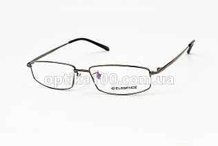 Титанова легка вузька оправа для окулярів для зору половинки. Сіра. Elegance 0911