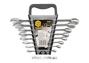 Ключі ріжково-накидні VOREL Cr-V, М 6-19 мм, Набір 8 шт. [4/32]