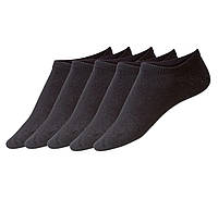 Носки мужские низкие с силиконом, 5 пар, размер 39-42, цвет черный