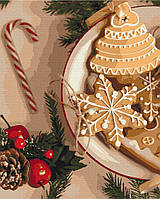 Картина за номерами "Бабушкіно печиво на Різдво", у термопакеті 40*50 см, ТМ Brushme, Україна