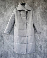 Жіноче демісезонне пальто, довга куртка, більшомірить, розміри та виміри див. в описі
