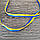 Тесьма, стрічка  репсова жовто-блакитна (прапор) 70 мм, фото 9