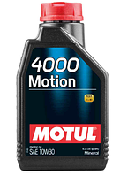 Масло моторное минеральное Motul 4000 MOTION SAE 10W30 (1L)