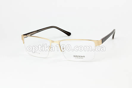 Металева оправа для окулярів для зору на широке обличчя з дужками на флексах. DP від 68 мм і вище!, фото 2