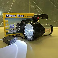 Многофункциональный ручной фонарь Silver Toss аккумуляторный 6000mah, Автономный аккумуляторный прожектор