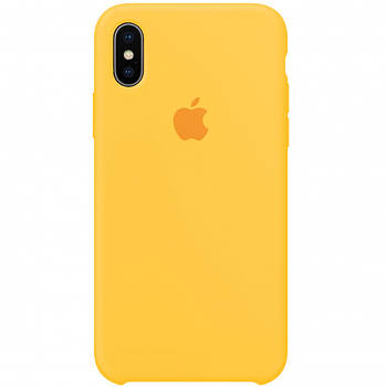 Silicone case for iphone xs max (50) canary yellow