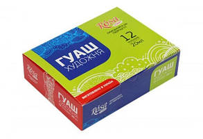 Набір фарб гуашевих 12 кольорів 20мл Rosa Start