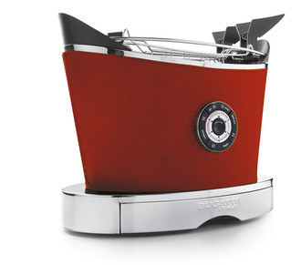 Тостер в шкіряній обробці Casa Bugatti 13-VOLOBP3, колір червоний