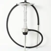 Кальян Totem Hookah Idol Brushed Traditional - Дерево і Нержавіюча Сталь, Одна Трубка, фото 4