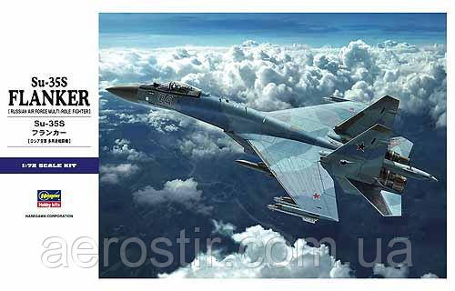 Su-35S FLANKER 1/72 Hasegawa E44, фото 1