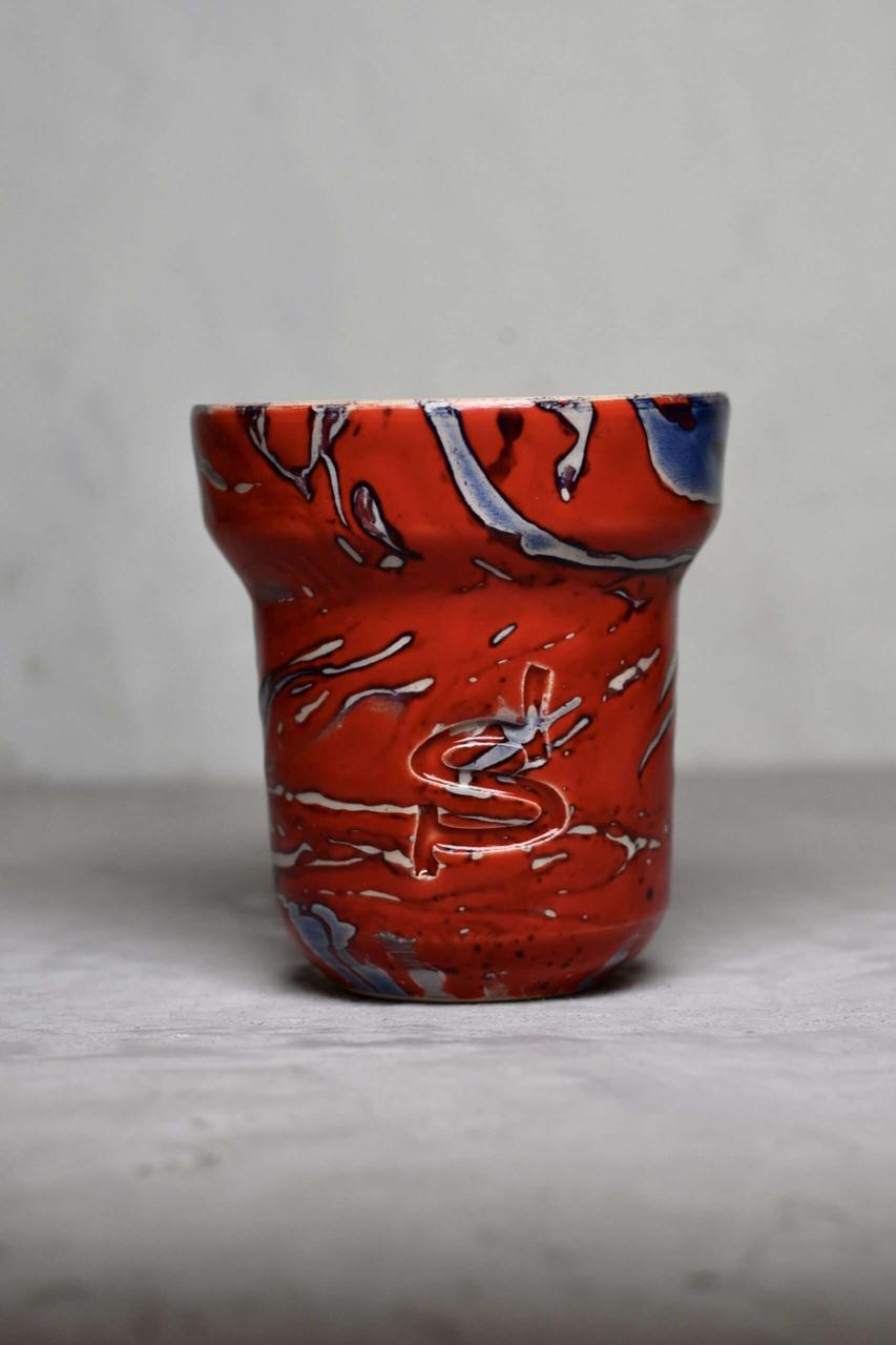 Чаша для кальяну Space&Solaris Hookah Bowl - "Ironman" (червоно-блакитна)