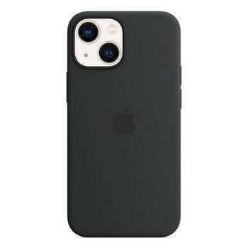 Silicone case for iPhone 13 (18) black (закритий низ)