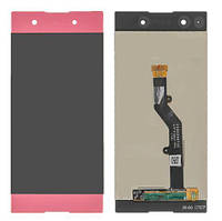 Дисплей Sony G3412 Xperia XA1 Plus Dual/G3416/G3421/G3423/G3426 в сборе с сенсором pink