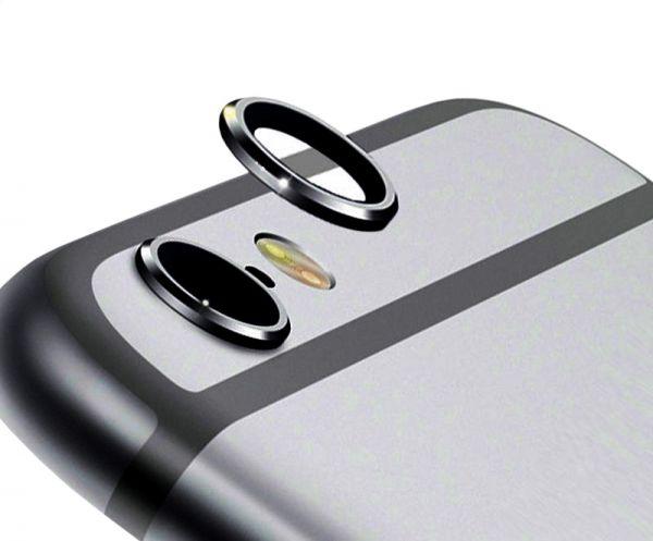 Скло камери iPhone 6/ iPhone 6 Plus/ iPhone 6S/ iPhone 6S Plus з рамкою space gray, фото 1