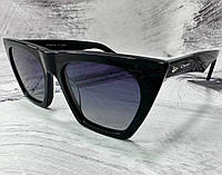 Солнцезащитные очки унисекс трапеции узкие с линзами градиент оправа ацетат
