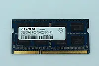 Оперативная память ELPIDA  2GB 2RX8 PC3-10600S-9-10-F1 SODIMM Б/У