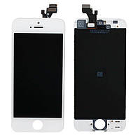 Дисплей iPhone 5 в сборе с сенсором и рамкой white (Original PRC)
