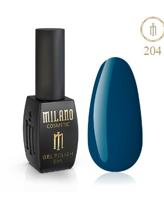 ГЕЛЬ ЛАК MILANO 8 МЛ № 204 гелевий лак для манікюру для LED лампи красивий манікюр