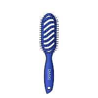 Расчёска для волос массажная пластиковая продувная Dagg 5035 Синяя