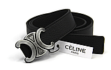 Жіночий Ремінь Двосторонній CELINE 28 мм чорний коричневий, фото 3