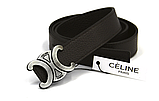 Жіночий Ремінь Двосторонній CELINE 28 мм чорний коричневий, фото 6