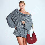 YarnArt ALPINE ALPACA NEW (Альпін Альпака) № 1447 сірый (Напіввовна пряжа, нитки для в'язання), фото 4