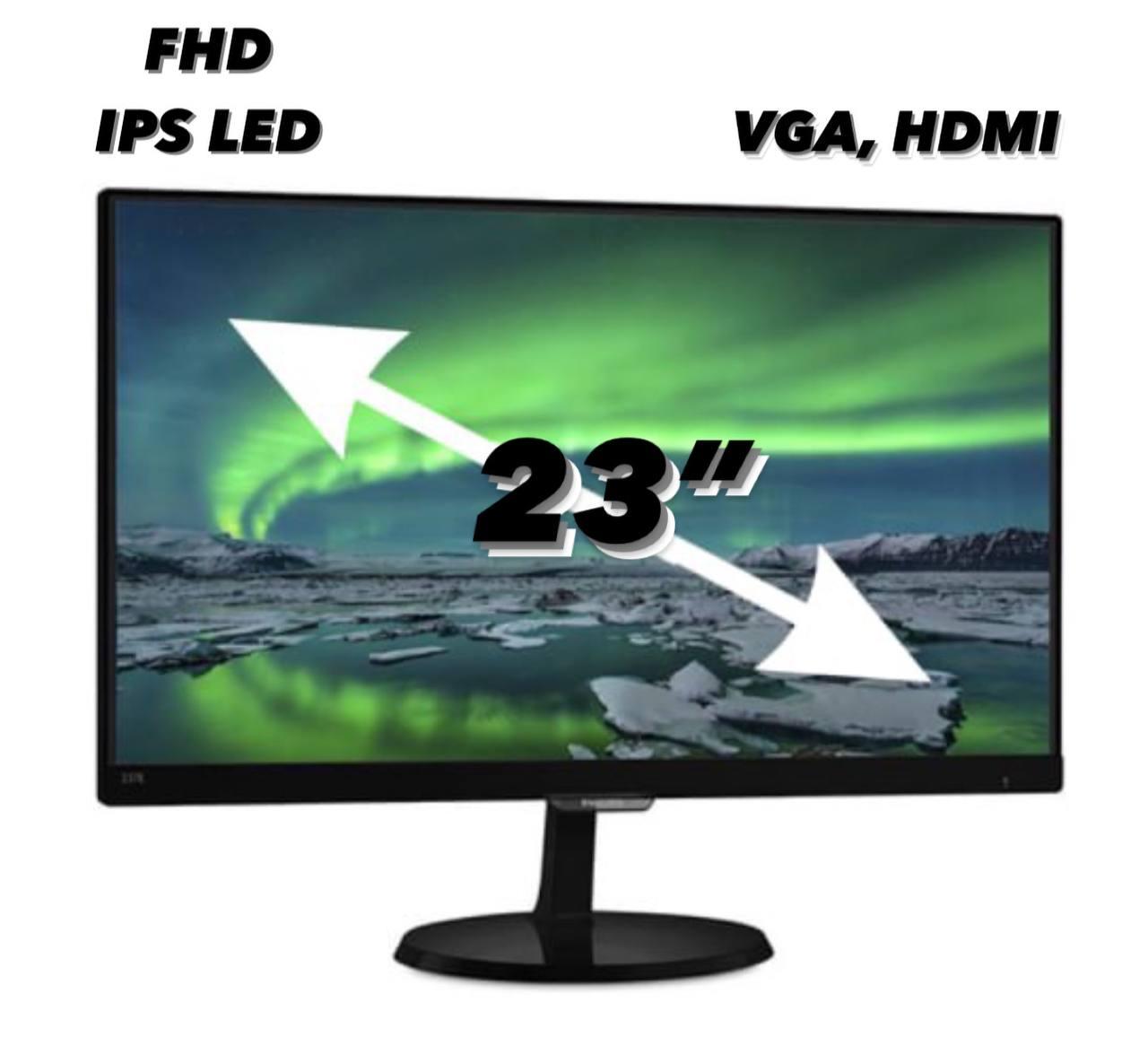 Монітор 23" Philips 237EQHA / Full HD 1920x1080 IPS LED / VGA, 2xHDMI, Audio Б/В