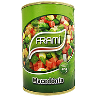 Овочева суміш консервована македонія Фрамі Frami Macedonia ж/б 425g 12шт/ящ (Код: 00-00015135)