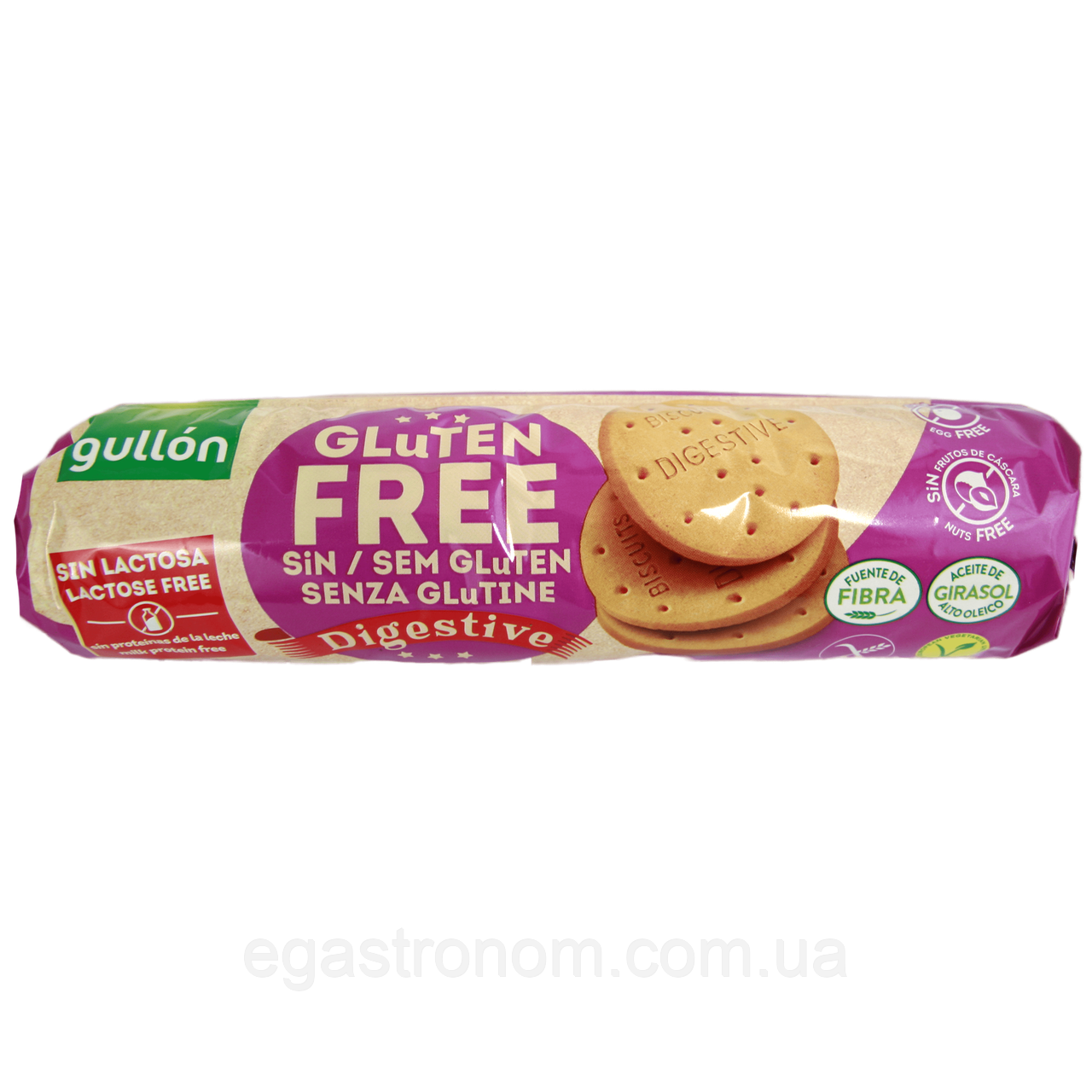 Печиво (без глютену та лактози) Гуллон Gullon digestive gluten free 150g 12шт/ящ (Код: 00-00000694)