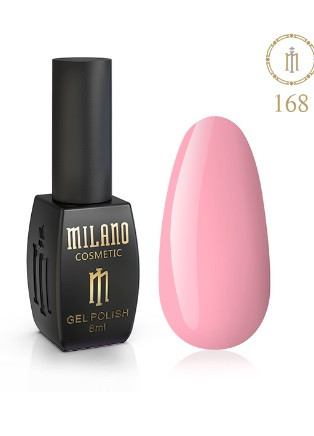ГЕЛЬ ЛАК MILANO 8 МЛ № 168 гелевий лак для манікюру для LED лампи красивий манікюр
