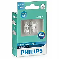 Светодиодные лампы Philips Ultinon LED (T10, W5W, 4000K)