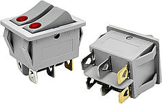 Перемикач двоклавішний для масляного обігрівача KCD3-606 (250V, 16A)