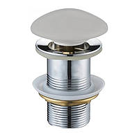 Донный клапан для раковины MEXEN KLIK-KLAK LIGHT GRAY MATT без перелива, с керамической крышкой