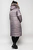 Подовжена жіноча куртка пуховик з натуральним хутром розміри 48-58, фото 3