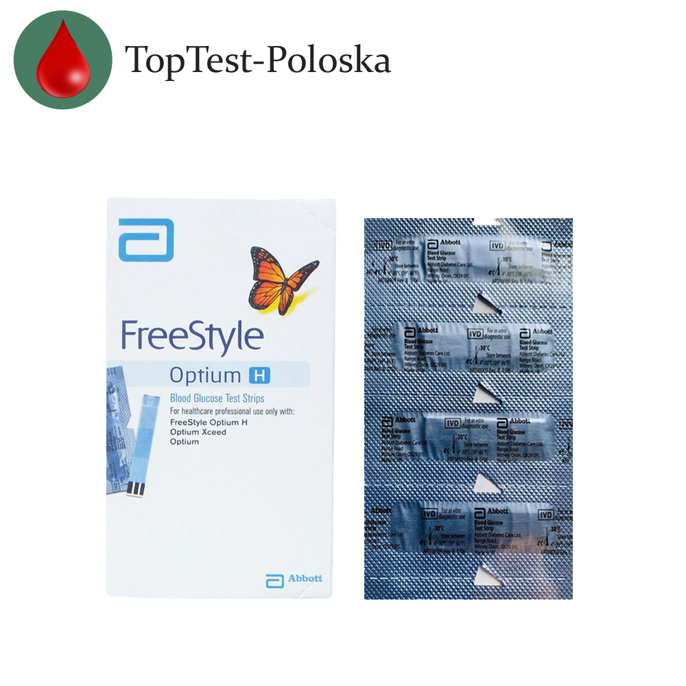 Тест полоски ФриСтайл Оптиум H (FreeStyle Optium H) 25 шт.