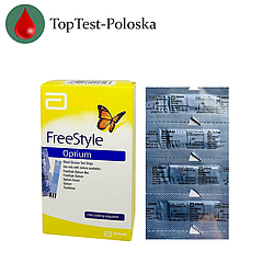 Тест полоски Фри Стайл Оптиум 25 шт.
