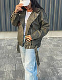 Куртка косуха жіноча еко-шкіра, фото 2