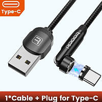 Кабель для телефону з швидкою зарядкою USB Toocki з коннектором USB Type C. 2 метри.