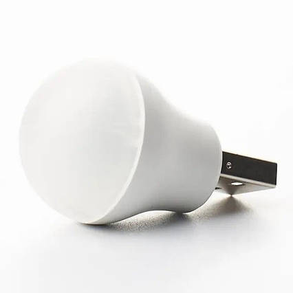 Usb led лампа 5V 1A світильник кулька, Usb led світильник, Світлодіодна лампа від повербанка, фото 1