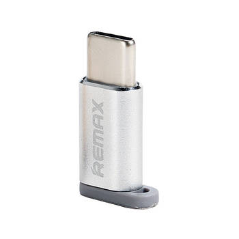 Перехідник Remax RA-USB1 Feliz microUSB(F) to Type-C (M) Silver