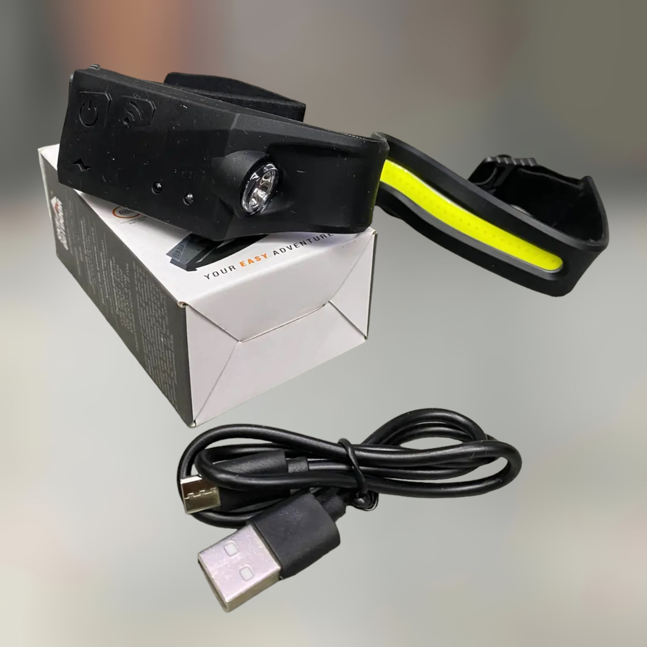 Ліхтар налобний Skif Outdoor Light Wrap, акумулятор 1200 mAh, світіння до 8 годин, датчик руху